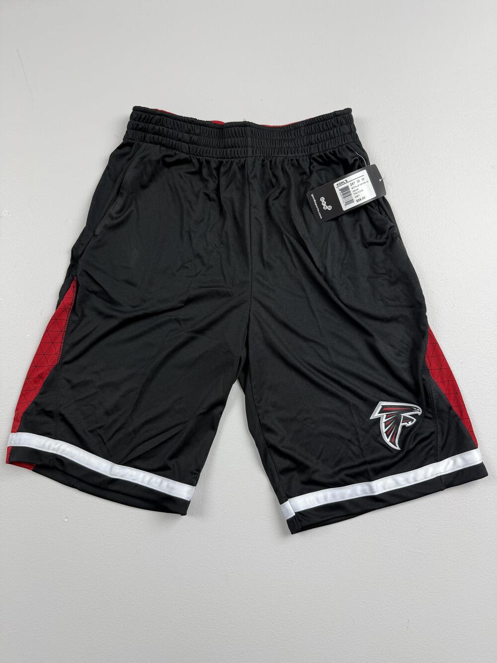 New Atlanta Falcons Shorts Boys Large Black NFL Football GEN2 Athletic